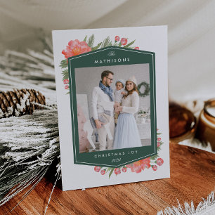 Cartes Pour Fêtes Annuelles Peine d'hiver Photo de vacances