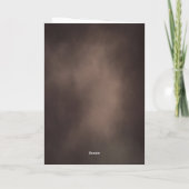 Cartes Pour Fêtes Annuelles Peint JOY cacao Brown Folded Business (Dos)