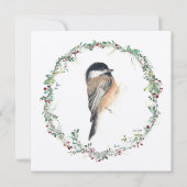 Cartes Pour Fêtes Annuelles Peinture d'aquarelle de poulet de vacances (Devant)