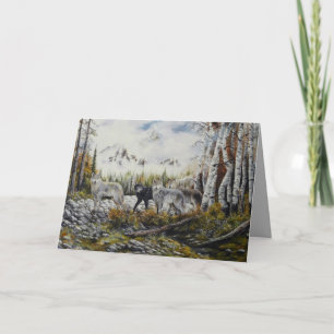 Cartes Pour Fêtes Annuelles Peinture de Brothers~Oil par David Paul