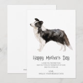 Cartes Pour Fêtes Annuelles Peinture de chien fête des mères (Devant / Derrière)