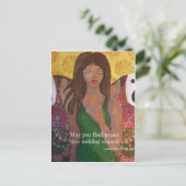 Cartes Pour Fêtes Annuelles Peinture de vacances pour la paix (Debout devant)