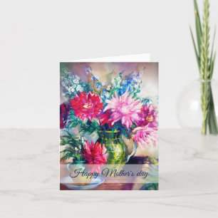 Cartes Pour Fêtes Annuelles Peinture florale