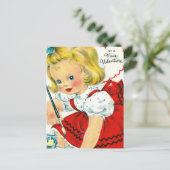 Cartes Pour Fêtes Annuelles Peinture vintage Valentine (Debout devant)