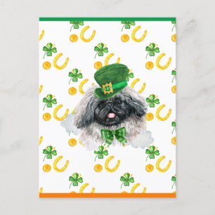Cartes Pour Fêtes Annuelles Pekingese Shamrock Saint-Patricks Day