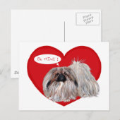 Cartes Pour Fêtes Annuelles Pekingese Valentine (Devant / Derrière)