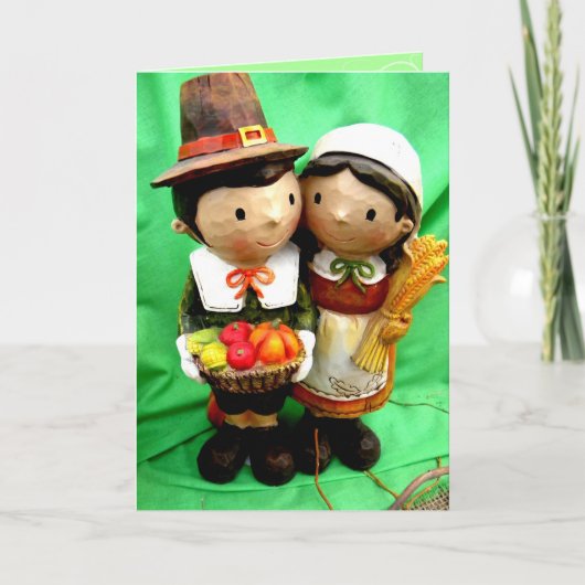 Cartes Pour Fêtes Annuelles Pèlerin (Devant)