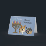 Cartes Pour Fêtes Annuelles Pembroke Welsh Corgi Chanukah Card Menorah Dreidel<br><div class="desc">Se souvenir de sa famille et de ses amis pendant la saison de Chanukah est un merveilleux moyen de rester en contact avec les gens qui vous aiment et qui vous tiennent à coeur. J'ai créé ces cartes de chien Chanukah avec amour et attention et je suis sûr que quiconque...</div>