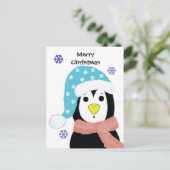 Cartes Pour Fêtes Annuelles Penguin de Christmas (Debout devant)