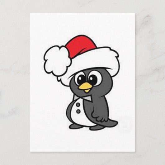 Cartes Pour Fêtes Annuelles Penguin de Christmas (Devant)