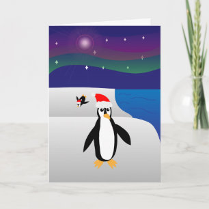 Cartes Pour Fêtes Annuelles Penguin-ing à ressembler beaucoup à Noël