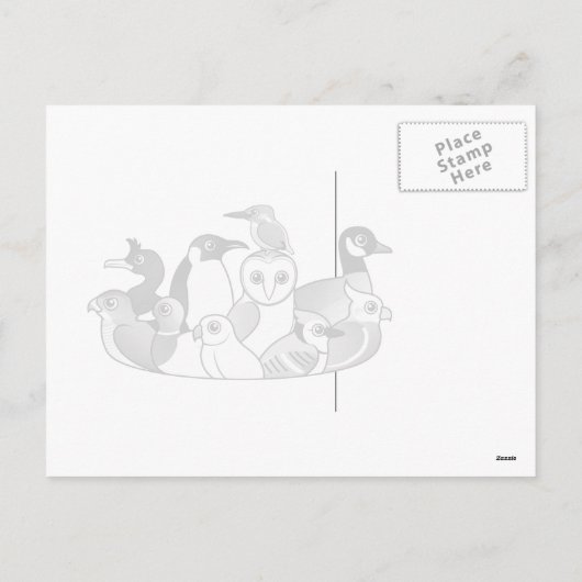 Cartes Pour Fêtes Annuelles Penguin, l'empereur père Noël (Dos)