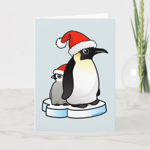 Cartes Pour Fêtes Annuelles Penguin, l'empereur père Noël