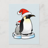 Cartes Pour Fêtes Annuelles Penguin, l'empereur père Noël (Devant)