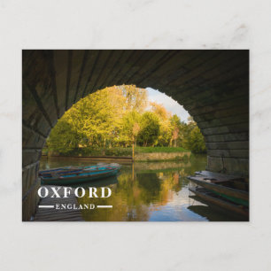 Cartes Pour Fêtes Annuelles Péniches traditionnelles d'Oxford sous le pont de