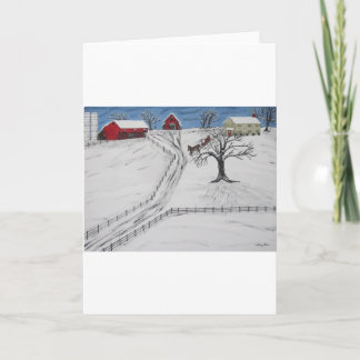 Cartes Pour Fêtes Annuelles Pennsylvanie Sleigh Ride