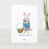 Cartes Pour Fêtes Annuelles Pensée à vous chez Pâques (Dos)