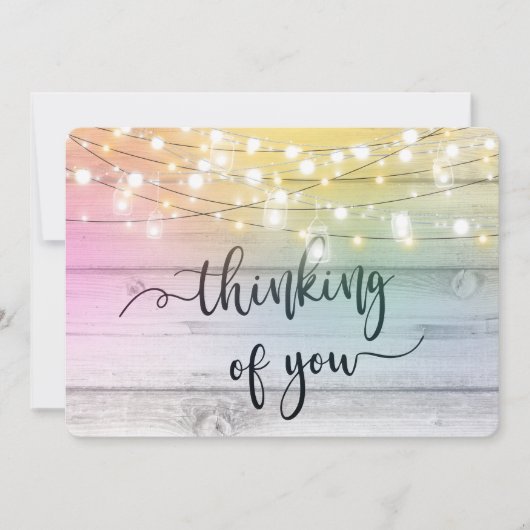 Cartes Pour Fêtes Annuelles penser à vous condoléances endeuillée perte aimée (Devant)