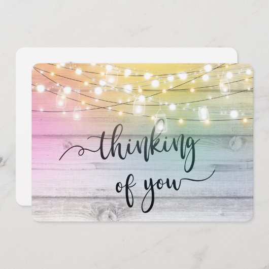 Cartes Pour Fêtes Annuelles penser à vous condoléances endeuillée perte aimée (Devant / Derrière)