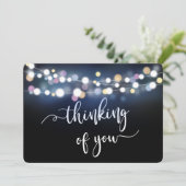 Cartes Pour Fêtes Annuelles penser à vous condoléances endeuillée perte aimée (Debout devant)