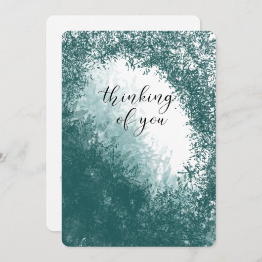 Cartes Pour Fêtes Annuelles penser à vous condoléances endeuillée perte aimée (Devant / Derrière)