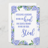 Cartes Pour Fêtes Annuelles penser à vous condoléances endeuillée perte aimée (Devant / Derrière)