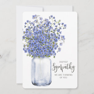 Cartes Pour Fêtes Annuelles penser à vous condoléances endeuillée perte aimée