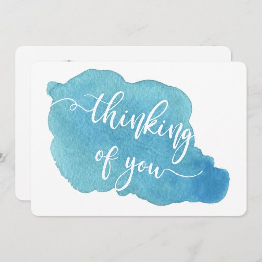 Cartes Pour Fêtes Annuelles penser à vous condoléances endeuillée perte aimée (Devant / Derrière)