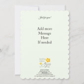 Cartes Pour Fêtes Annuelles Pensez à vous, Crisp Fresh Geraniums (Dos)