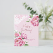 Cartes Pour Fêtes Annuelles Peony (Debout devant)