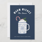 Cartes Pour Fêtes Annuelles Pepperment Mocha Hot Coca Wits Entreprise (Devant)