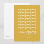 Cartes Pour Fêtes Annuelles Peppermint 24KT Patterned Holiday Card (Devant / Derrière)