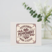 Cartes Pour Fêtes Annuelles Peppermint brew ajouter un message (Debout devant)