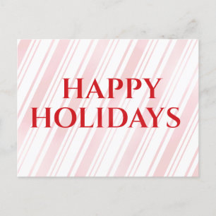 Cartes Pour Fêtes Annuelles Peppermint Stripe Joyeuses Vacances