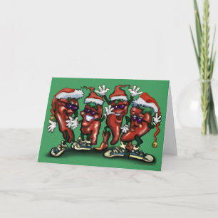 Cartes Pour Fêtes Annuelles Peppers Christmas Card