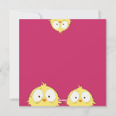 Cartes Pour Fêtes Annuelles Peppy mignonne "Joyeux Pâques, poulets fous" (Dos)