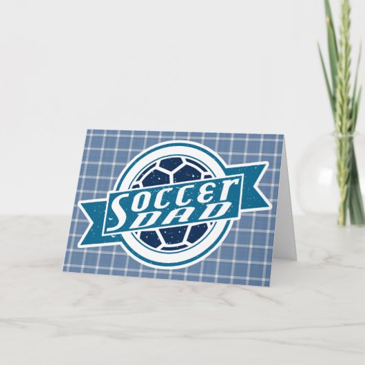 Cartes Pour Fêtes Annuelles Père de Soccer (Devant)