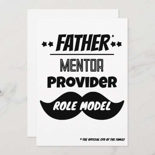 Cartes Pour Fêtes Annuelles Père : Le MVP ultime (Devant / Derrière)