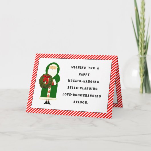 Cartes Pour Fêtes Annuelles Père Noël (Devant)