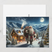 Cartes Pour Fêtes Annuelles Père Noël (Devant / Derrière)