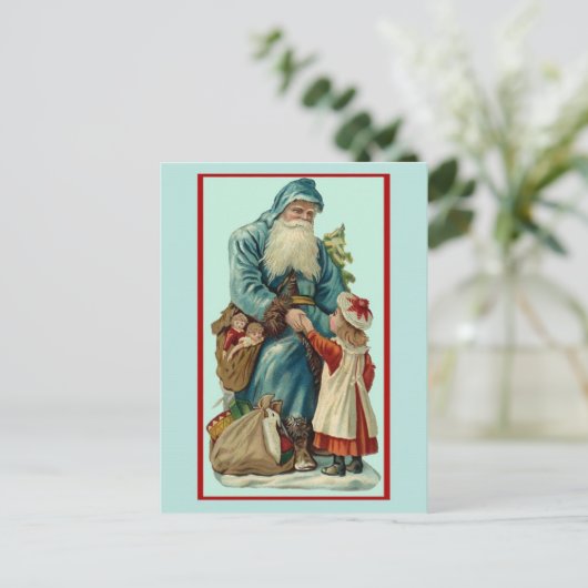 Cartes Pour Fêtes Annuelles Père Noël (Debout devant)