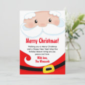 Cartes Pour Fêtes Annuelles Père Noël (Debout devant)