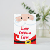 Cartes Pour Fêtes Annuelles Père Noël (Debout devant)