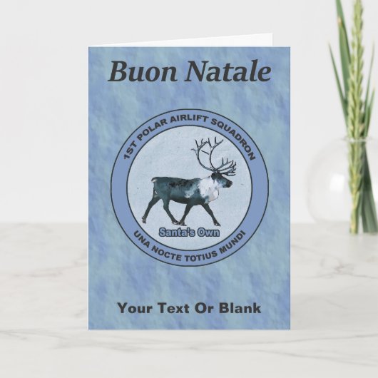 Cartes Pour Fêtes Annuelles Père Noël 1er Polar Airlift Sqdn - Subduit (Devant)