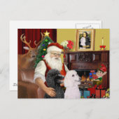 Cartes Pour Fêtes Annuelles Père Noël 2 canicules standard (Devant / Derrière)