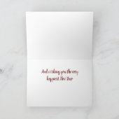 CARTES POUR FÊTES ANNUELLES PÈRE NOËL A DES "SOUHAITS SPÉCIAUX" JUSTE POUR "VO (Intérieur)