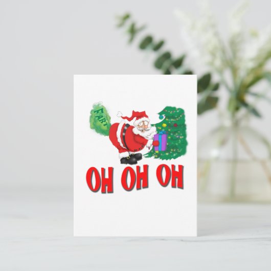 Cartes Pour Fêtes Annuelles père Noël à la farce (Debout devant)