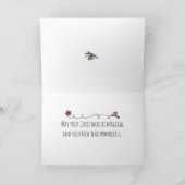 Cartes Pour Fêtes Annuelles Père Noël à main jolie avec animaux Noël (Intérieur)