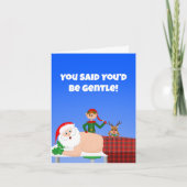 Cartes Pour Fêtes Annuelles Père Noël Acupuncture Rendez-vous Noël (Devant)