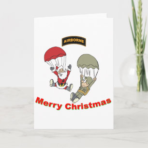 Cartes Pour Fêtes Annuelles Père Noël aéroporté II